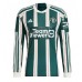 Camiseta Manchester United Donny van de Beek #34 Segunda Equipación Replica 2023-24 mangas largas